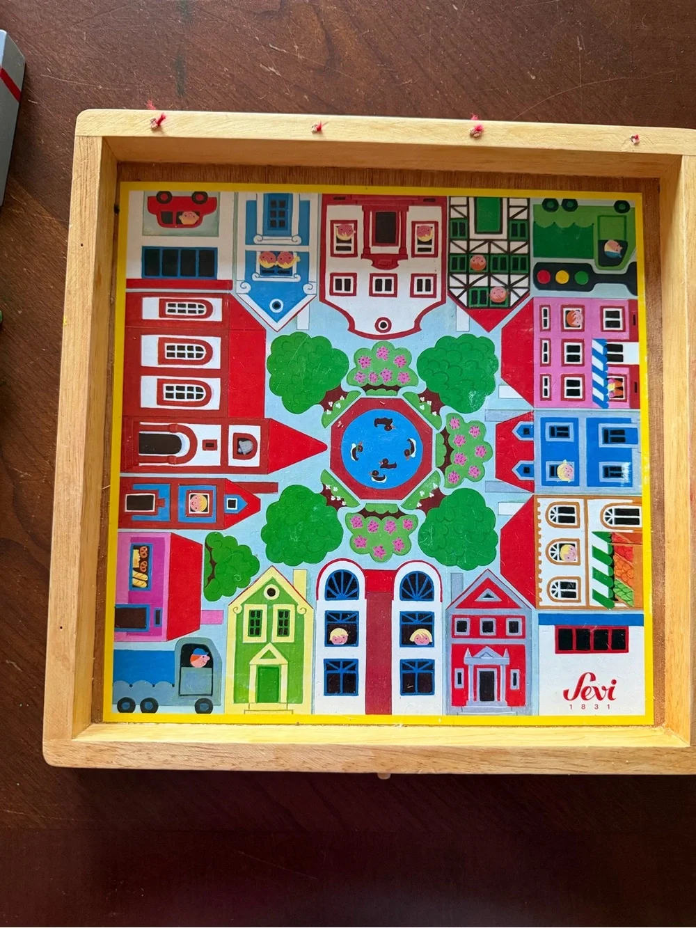Wooden Village Puzzle Playset - Multicolor Kids Toy